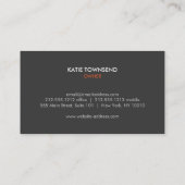 Carte De Visite Logo simple cintre pour Vêtements Biz, nettoyants  (Dos)