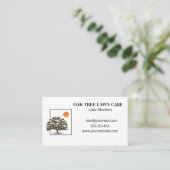 Carte De Visite Logo simple d'aménagement paysager (Debout devant)