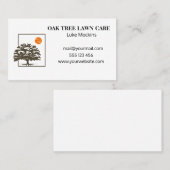 Carte De Visite Logo simple d'aménagement paysager (Devant / Derrière)