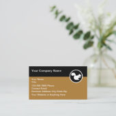 Carte De Visite Logo simple écureuil thème de la nature animale (Debout devant)
