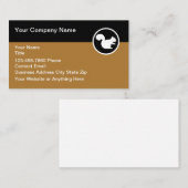Carte De Visite Logo simple écureuil thème de la nature animale (Devant / Derrière)