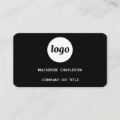 Carte De Visite Logo Simple et Code QR (Devant)