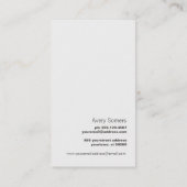 Carte De Visite Logo simple et élégant de Gold Tree (Dos)