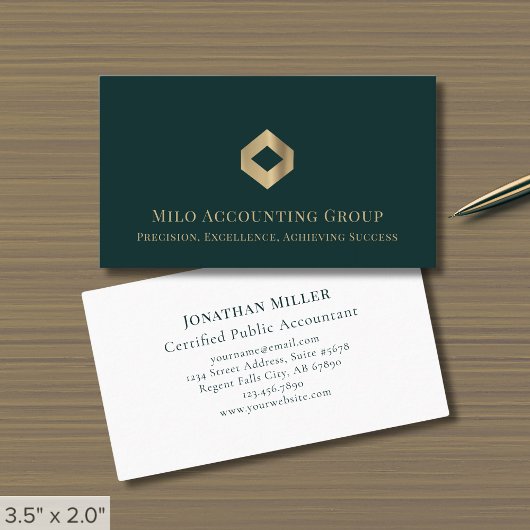 Carte De Visite Logo simple et luxueux