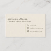 Carte De Visite Logo simple et luxueux (Devant)