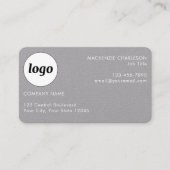 Carte De Visite Logo simple et texte (Devant)