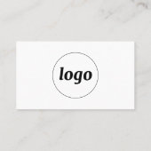Carte De Visite Logo simple et texte (Dos)