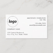 Carte De Visite Logo simple et texte (Devant)