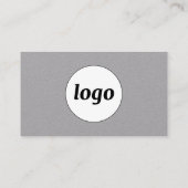 Carte De Visite Logo simple et texte QR Code Professionnel (Dos)