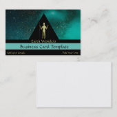 Carte De Visite Logo simple Gold Long (Devant / Derrière)