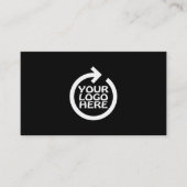 Carte De Visite Logo Simple Moderne Professionnel (Devant)