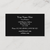 Carte De Visite Logo simple moderne professionnel avec code QR (Dos)