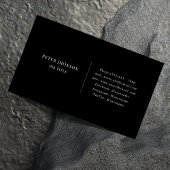 Carte De Visite Logo simple noir et blanc de l'entreprise de média