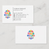 Carte De Visite Logo Simple Professionnel (Devant / Derrière)