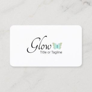 Carte De Visite Logo simple Spa de beauté Esthétique papillon