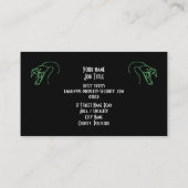 Carte De Visite Logo Snake Heads, Fangs Bared - Sécurité de la pro (Dos)