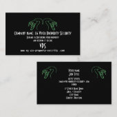 Carte De Visite Logo Snake Heads, Fangs Bared - Sécurité de la pro (Devant / Derrière)
