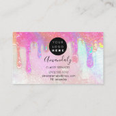 Carte De Visite Logo Soap Holograph Drift Cosmetics Rose (Dos)