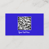 Carte De Visite Logo Social Media Gold QR Code Blue Royal Gold (Dos)