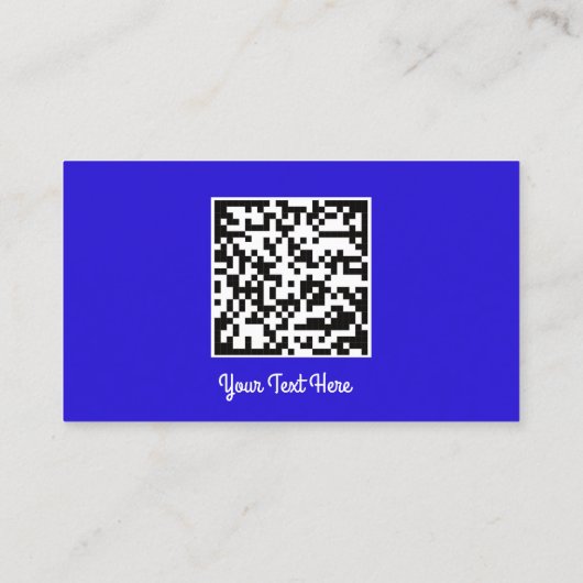 Carte De Visite Logo Social Media Gold QR Code Blue Royal Gold (Dos)