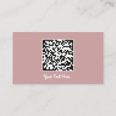 Carte De Visite Logo Social Media Gold QR Code Gold Blush (Dos)