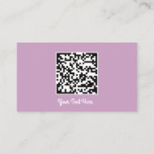 Carte De Visite Logo Social Media Gold QR Code Gold Lavender (Dos)