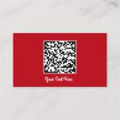 Carte De Visite Logo Social Media Gold QR Code Red Gold (Dos)