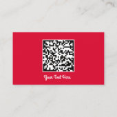 Carte De Visite Logo Social Media Gold QR Code Red Gold (Dos)