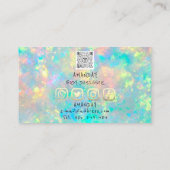 Carte De Visite Logo Social Media Logo QR Code Holographique (Dos)