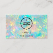 Carte De Visite Logo Social Media Logo QR Code Holographique (Devant)