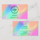 Carte De Visite Logo Social Media QR Code or Holographie (Devant / Derrière)