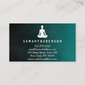 Carte De Visite Logo Soft Élégant Yoga Soaling Health (Dos)