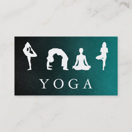 Carte De Visite Logo Soft Élégant Yoga Soaling Health (Devant)