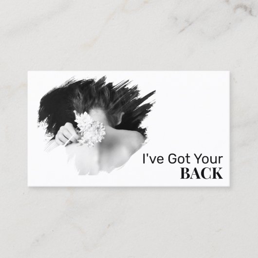 Carte De Visite *~* Logo Spa QR Chiropractor Chiropractor Photo (Devant)