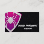 Carte De Visite Logo Spider Shield Protection contre les parasites (Devant)