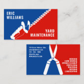 Carte De Visite Logo sportif d'entretien de triage (Devant / Derrière)