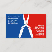 Carte De Visite Logo sportif d'entretien de triage (Dos)