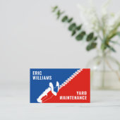 Carte De Visite Logo sportif d'entretien de triage (Debout devant)