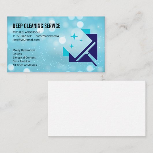 Carte De Visite Logo Squeegee | Boke (Devant / Derrière)