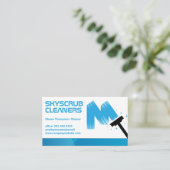 Carte De Visite Logo Squeegee | Lave-fenêtre (Debout devant)