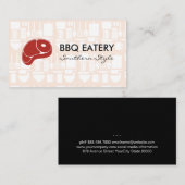 Carte De Visite Logo Steak | Motifs de cuisine (Devant / Derrière)