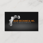 Carte De Visite Logo-Style mécanique de la vitesse 3D (Devant)