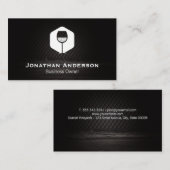 Carte De Visite Logo stylé Vin | Entreprise (Devant / Derrière)