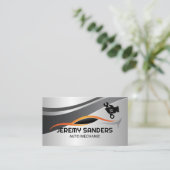 Carte De Visite Logo Stylisé | Logo de clé mécanique (Debout devant)