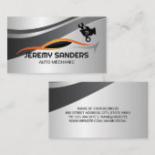 Carte De Visite Logo Stylisé | Logo de clé mécanique (Devant / Derrière)