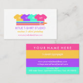 Carte De Visite Logo Stylisé Transfert de chaleur artisanal Vinyl (Devant / Derrière)