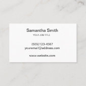 Carte De Visite Logo stylo Écrivain freelance et Écrivain de calli (Dos)