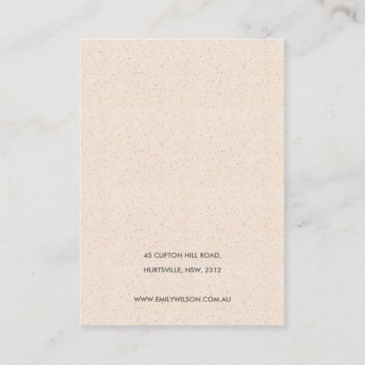 CARTE DE VISITE LOGO SUR L'AFFICHAGE DE LA RESTAURATION DE LA PÊCH (Dos)