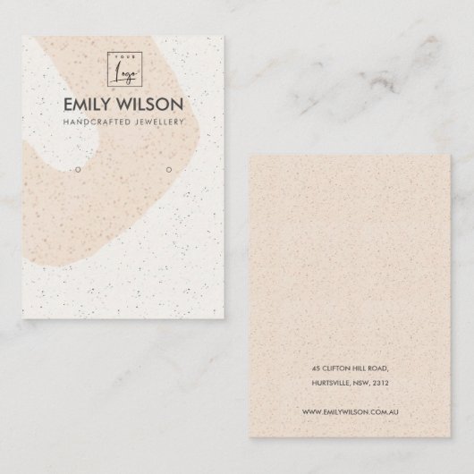 CARTE DE VISITE LOGO SUR L'AFFICHAGE DE LA RESTAURATION DE LA PÊCH (Devant / Derrière)