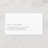 Carte De Visite Logo sur le changement d'huile | Services automati (Dos)